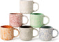 MONITO 12oz Coffee Mugs Set of 6, Modern Ceramic Mugs by MONITO