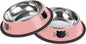 Serentive 2 Pcs Non-Slip Stainless Steel Small Cat Food Bowls by Serentive