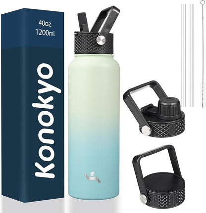 Konokyo 40 oz Insulated Stainless Steel Water Bottle by Konokyo