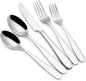 Silverware Set for 8, CITESANA 40-Piece Heavy Duty Mirror Polished Stainless Steel Flatware Set Cutlery Set Flatware Service for Home Kitchen