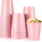 Mifoci 24 Pcs Stadium Plastic Cups Blank Reusable Drink Tumblers Bulk Stackable by Mifoci