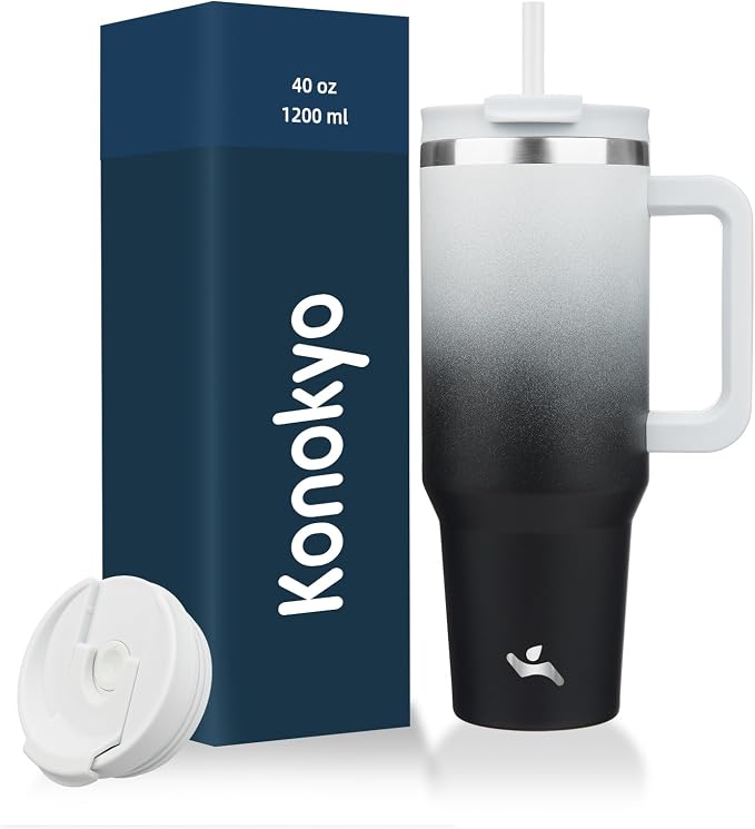 Konokyo 40 oz Insulated Tumbler Water Bottle by Konokyo