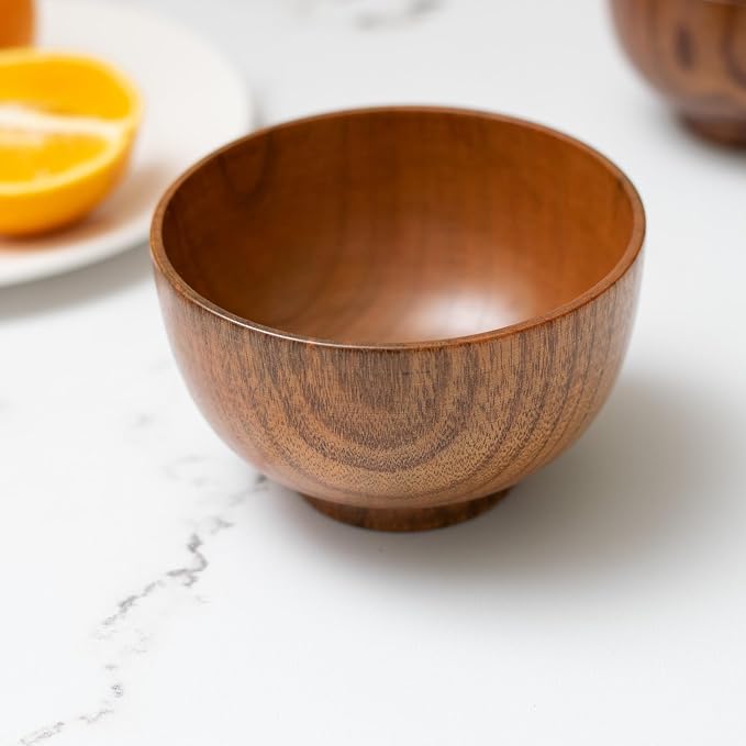 Handmade Wood Bowl, for Rice, Decoration - Image 6