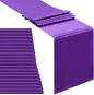 Purple Table Runners 20 Pack 12x108 inch Silk Satin Smooth Fabric | Satin Table by B-COOL