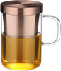 ecooe Tea Infuser Mug 16.9oz Glass Tea Cup by ecooe