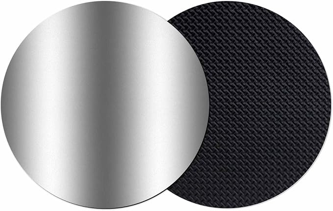 Ombre Dark Grey Coasters Set of 2, Modern Minimalist Geometric Gradient Soft by PIEPLE
