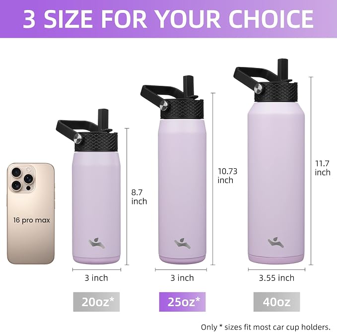 Konokyo 25 oz Insulated Stainless Steel Water Bottle - Image 5