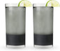HOST Highball Cocktail Freeze Tumbler, Frozen Cocktail Glass, Double Walled Insulated Iced Coffee Tumbler, BPA Free Drink Cooler, 10 oz., Black