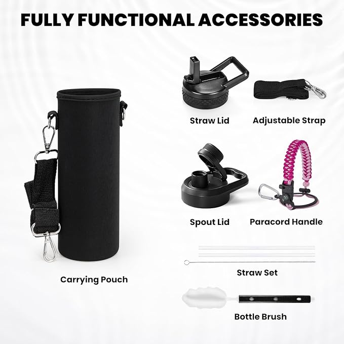 RAYMYLO Insulated Water Bottle 24 oz, Triple Wall Vacuum Stainless Steel | - Image 6