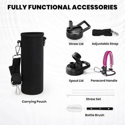 RAYMYLO Insulated Water Bottle 24 oz, Triple Wall Vacuum Stainless Steel | - Image 6
