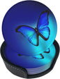 6 Pcs Blue Butterfly Leather Coasters by NiuKom