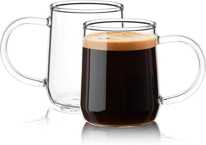 Glass Espresso Cups Set of 2, 5.4 oz Clear Espresso Shots Cup by Unknown