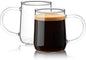 Glass Espresso Cups Set of 2, 5.4 oz Clear Espresso Shots Cup by Unknown