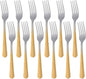 12 Pieces Dinner Fork, Stainless Steel Silverware Forks, 7.1 Inches Metal Fork by KitchenDining