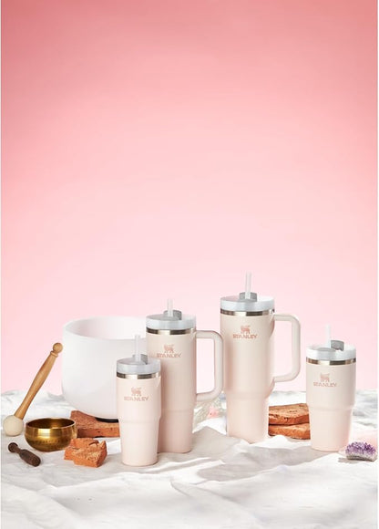 STANLEY Quencher H2.0 Flow State Tumbler, 40 oz, Rose Quartz 2.0 | Handle and - Image 6