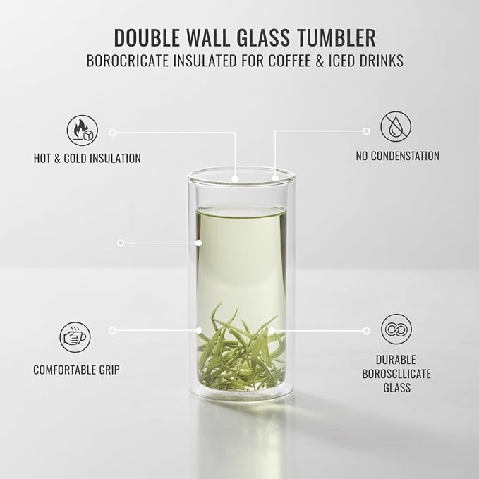 Double Wall Borosilicate Glass Mug - Image 4