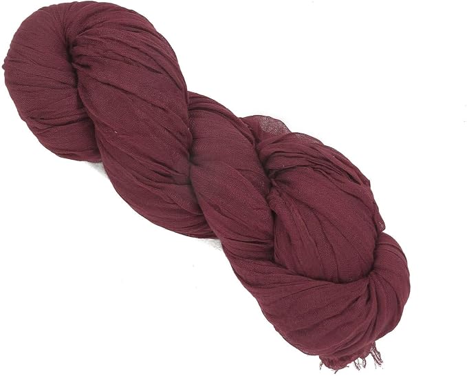 Efavormart 20ft Burgundy Gauze Cheesecloth Wedding Arch Drapery Fabric - Image 7