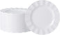 72 Pack White Plastic Plates, Thanksgiving by NZVCNTableware
