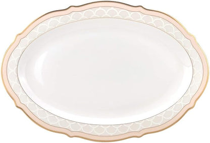 Euro Porcelain 57-pc Banquet Dinnerware Set, Luxury Bone China Tableware, Service for 8 (6664G) 6664-20