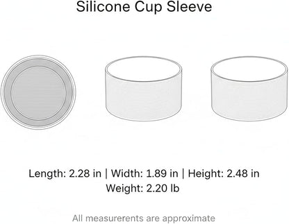 Silicone Cup Sleeve for Beverages, Textured Non-Slip Grip for Handle-less Mugs - Image 7