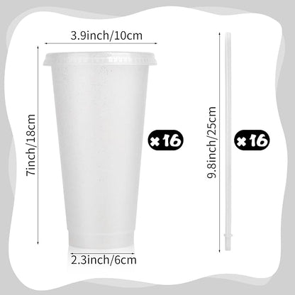 Hxezoc 16 Pieces Reusable Cups - Image 2