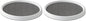 Copco Basics Non-Skid Pantry Cabinet Lazy Susan Turntable, 12-Inch, White/Gray (Pack of 2)