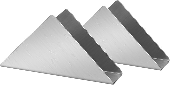 Silver Stainless Steel Napkin Holder by Lidwot