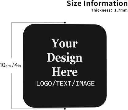 Custom Coasters with Logo Personalized Leather Coasters Bulk | Customized - Image 3