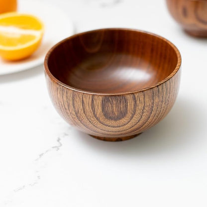 Handmade Wood Bowl, for Rice, Decoration - Image 5
