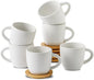 HASENSE 6 Ounce Ceramic Cappuccino Cups by Hasense