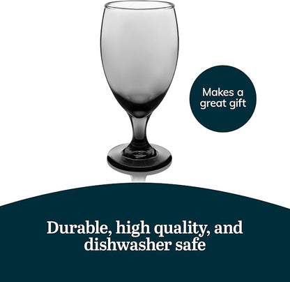 Libbey Classic Smoke Goblet Beverage Glasses, Smoothies & More - Image 5