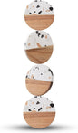 Drink Acacia Wood-Marble Coasters Set of 4, Cup Coaster by Unknown
