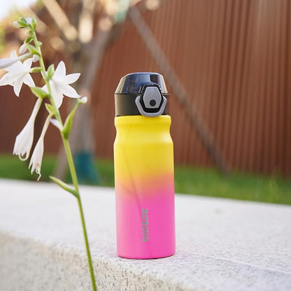 BJPKPK 18 oz Water Bottle with Straw & Handle, Insulated Stainless Flask | Leak - Image 5