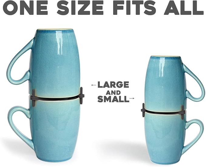 Mug Stackers for Kitchen Cabinets, Coffee Cup Stacker 6-Pack, Individual - Image 3
