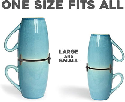 Mug Stackers for Kitchen Cabinets, Coffee Cup Stacker 6-Pack, Individual - Image 3