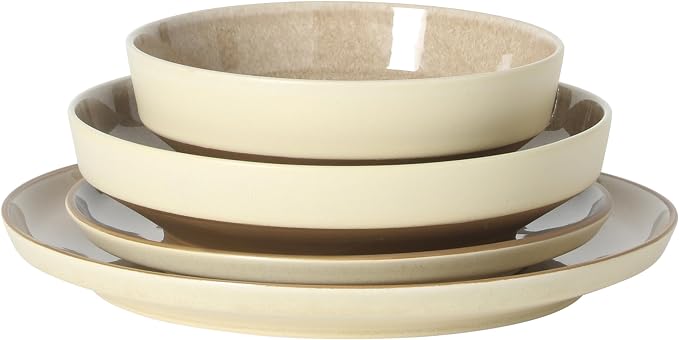 Gibson Elite Octavia Place 16 Piece Stoneware Dinnerware Set, Service - Image 8