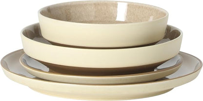 Gibson Elite Octavia Place 16 Piece Stoneware Dinnerware Set, Service - Image 8