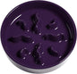 LE TAUCI PET Ceramic Slow Feeder Dog Bowls Small Breed, 0.5 Cups Dog Food Dish for Fast Eaters, Puzzle Bowl for Small Dogs and Cats, 5.5 Inch-Purple