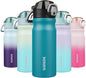 BJPKPK 18 oz Water Bottle with Straw & Handle, Insulated Stainless Flask | Leak by BJPKPK