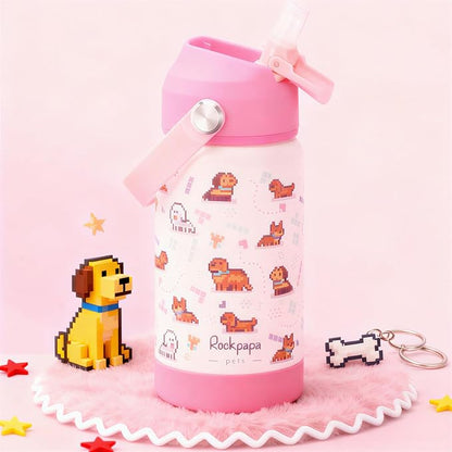 rockpapa 14 oz Kids Insulated Water Bottle，Stainless Steel Toddler Cups - Image 2