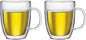 Bodum 15oz Bistro Double Wall Insulated Mug, High-Heat Borosilicate Glass by Bodum
