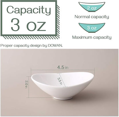DOWAN Ceramic Dip Bowls, 3 oz 8 Pack Dipping Bowl, Mini Serving Bowls - Image 3