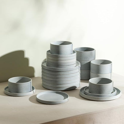 Stone Lain Bao 12-Piece Dinnerware Set Stoneware, Plates and Bowls Set - Image 7