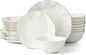 Lenox Blue Bay White Porcelain 24-Piece Dinnerware Set by Lenox