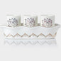 QINLANG White Buddhist 3 Altar Cups Set, Buddha Water Cup Set of 3, Ceramic by QINLANG