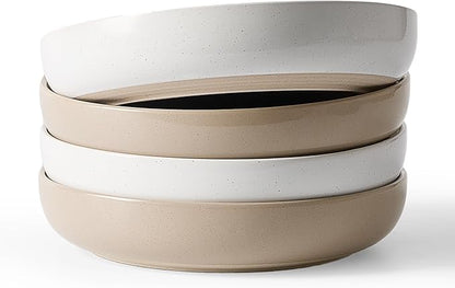 famiware Milkyway 33 oz Pasta Bowls Set of 4, Dishwasher & Microwave Safe by Famiware