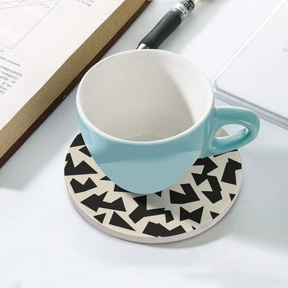 Minimalist Fragmented Angular Shapes Coasters Set of 4 Absorbent Coasters - Image 5