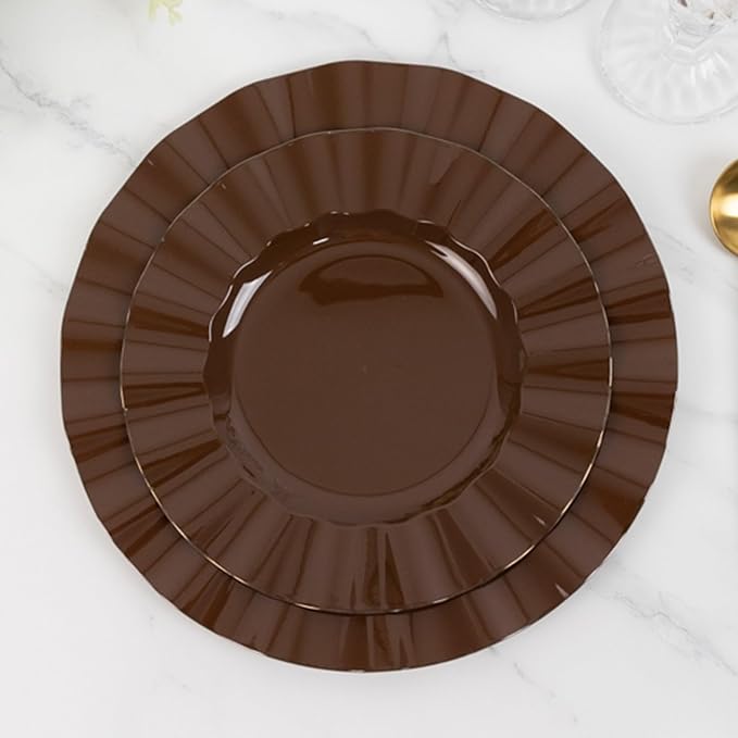 Efavormart 10 Pack Hard Plastic Dinner Plates by efavormart