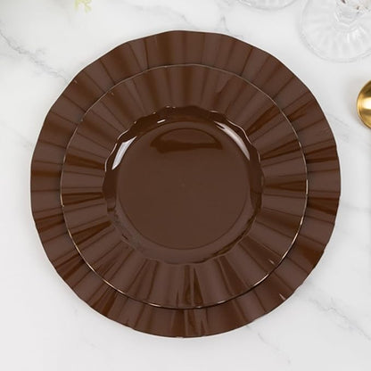 Efavormart 10 Pack Hard Plastic Dinner Plates by efavormart