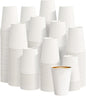 8 oz White Paper Coffee Cups, Disposable Hot Cups by PACKINNO